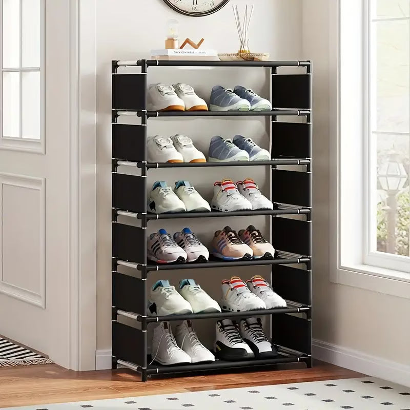 looking for a shoe organizer that is easy to assemble, portable