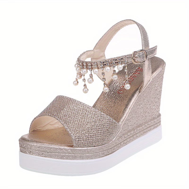 Slope With Bead Sandals for Women 888