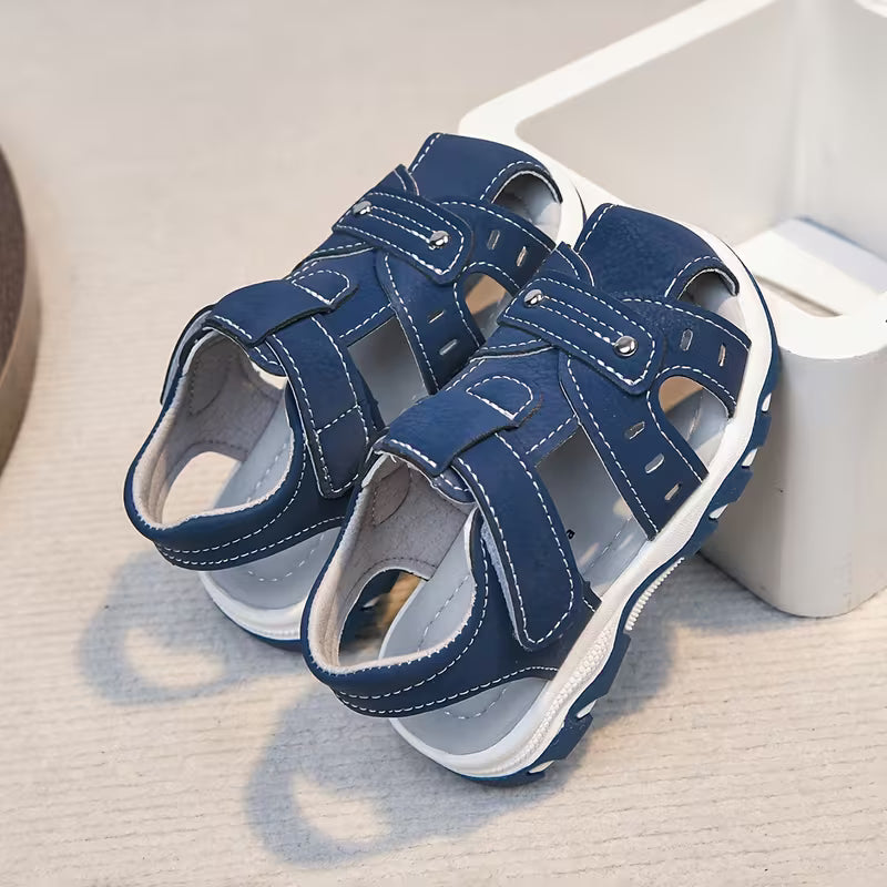 Boys' Summer Sandals with Anti-Kick Toe Cap