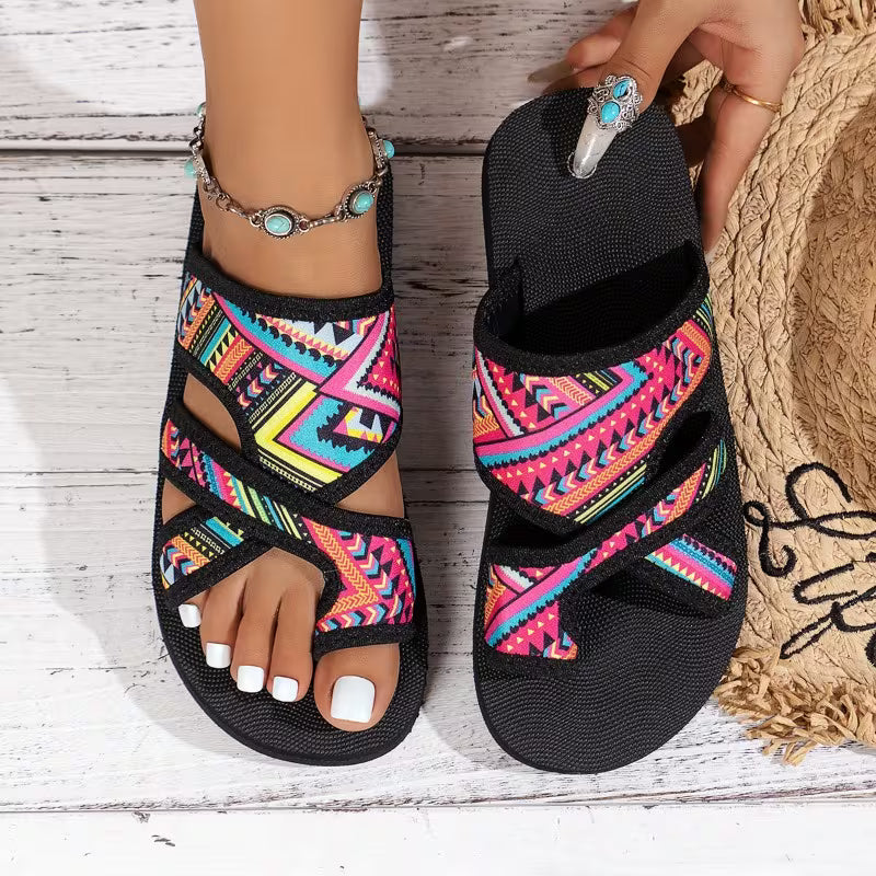 Women'S Flip-Flops with Irregular Patterns, Women Shoes