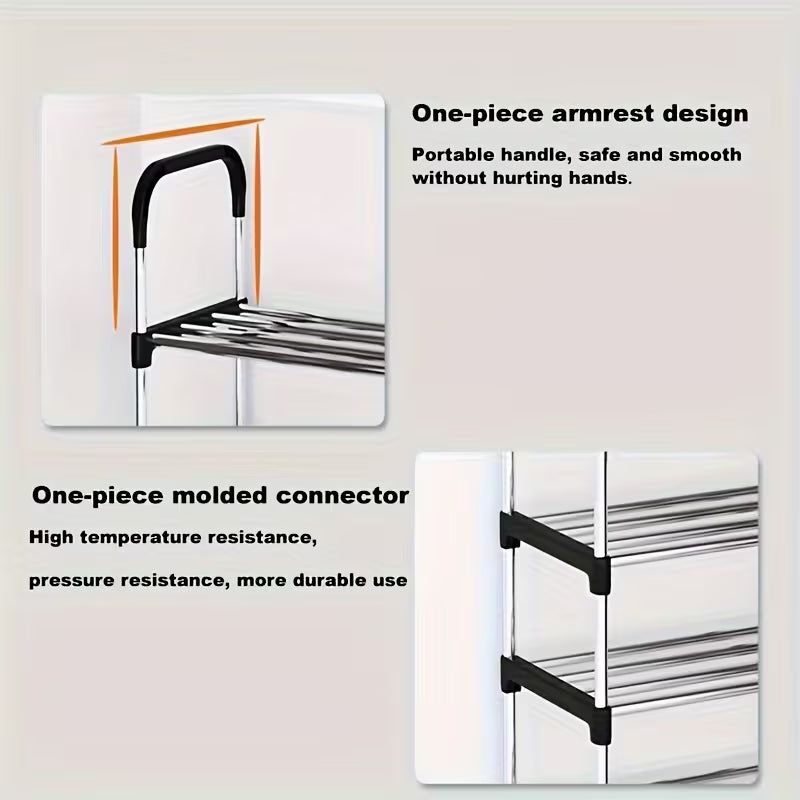1 Set Multi-Tier Shoe Organizer, Freestanding Shoe Rack