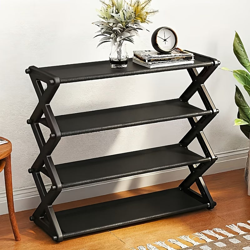 X-Shaped Multi-Functional Shoe Storage System, Multi-Layer