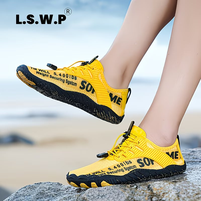 Men's Wading Shoes, Anti-Slip, Breathable Knit Mesh Indoor