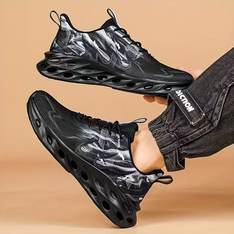 Men's Casual Sneakers, Flame Fashion Shoes,