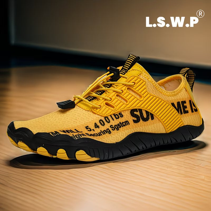 Men's Wading Shoes, Anti-Slip, Breathable Knit Mesh Indoor