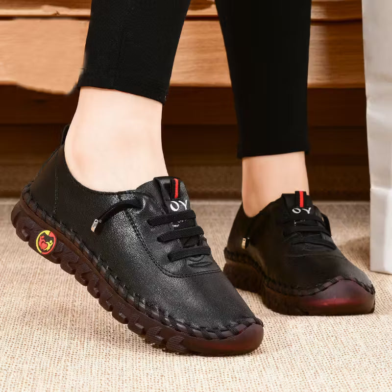 Casual Women Shoes Platform Loafers Lace Up Flats