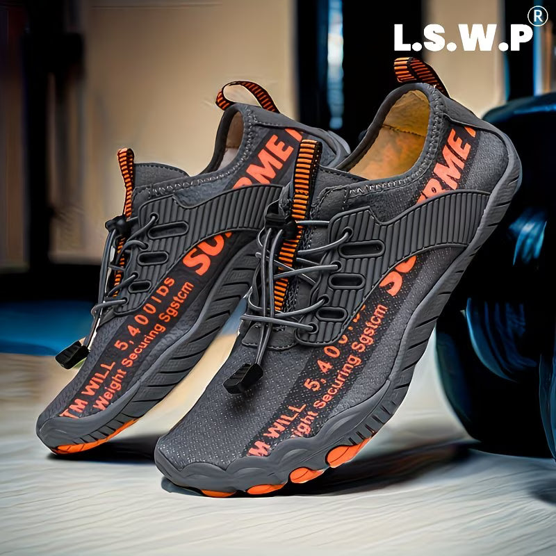 Men's Wading Shoes, Anti-Slip, Breathable Knit Mesh Indoor