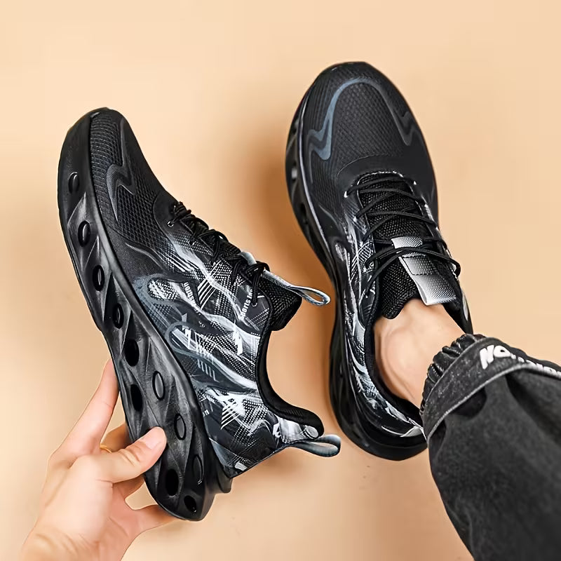 Men's Casual Sneakers, Flame Fashion Shoes,
