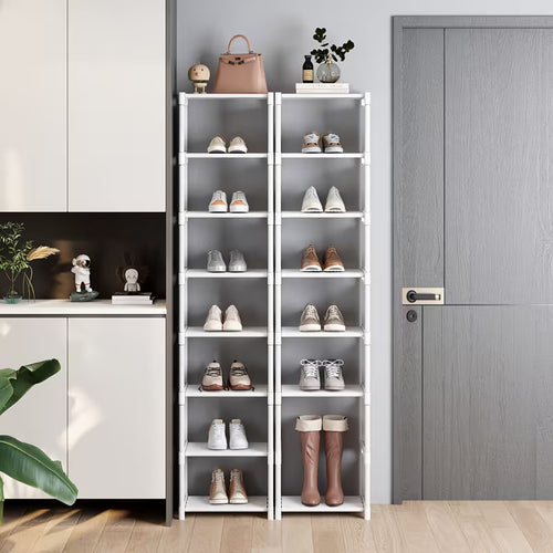 1 pc 4/6/8-Tier Space-Saving Metal Shoe Rack