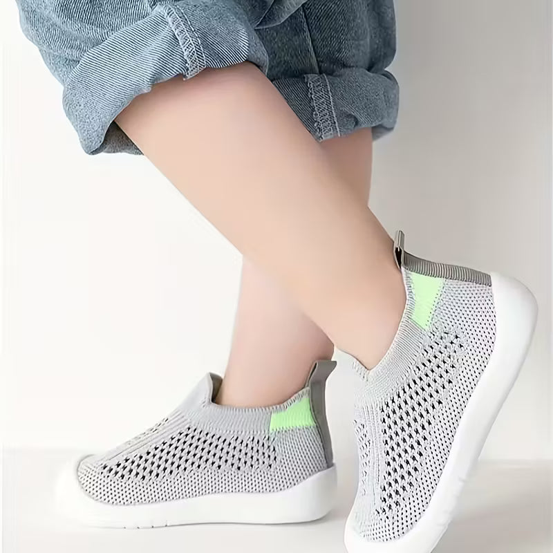 Breathable Mesh Slip-On Sneakers for Toddlers