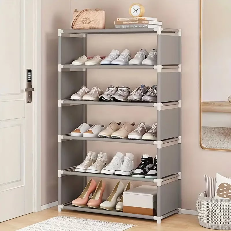 1pc Space-Saving 5/6/7 Tier Shoe Rack