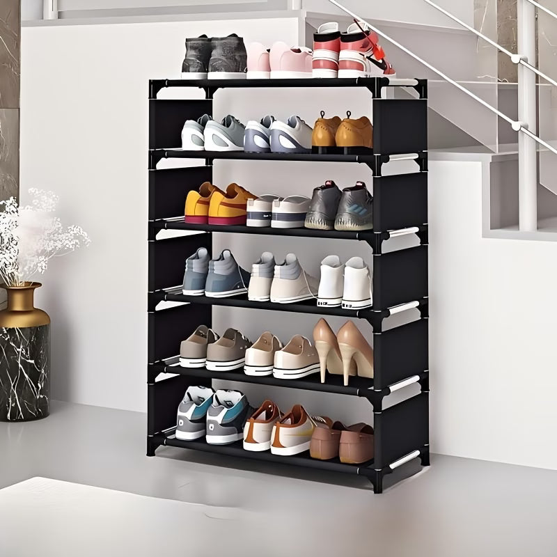 1pc Space-Saving 5/6/7 Tier Shoe Rack