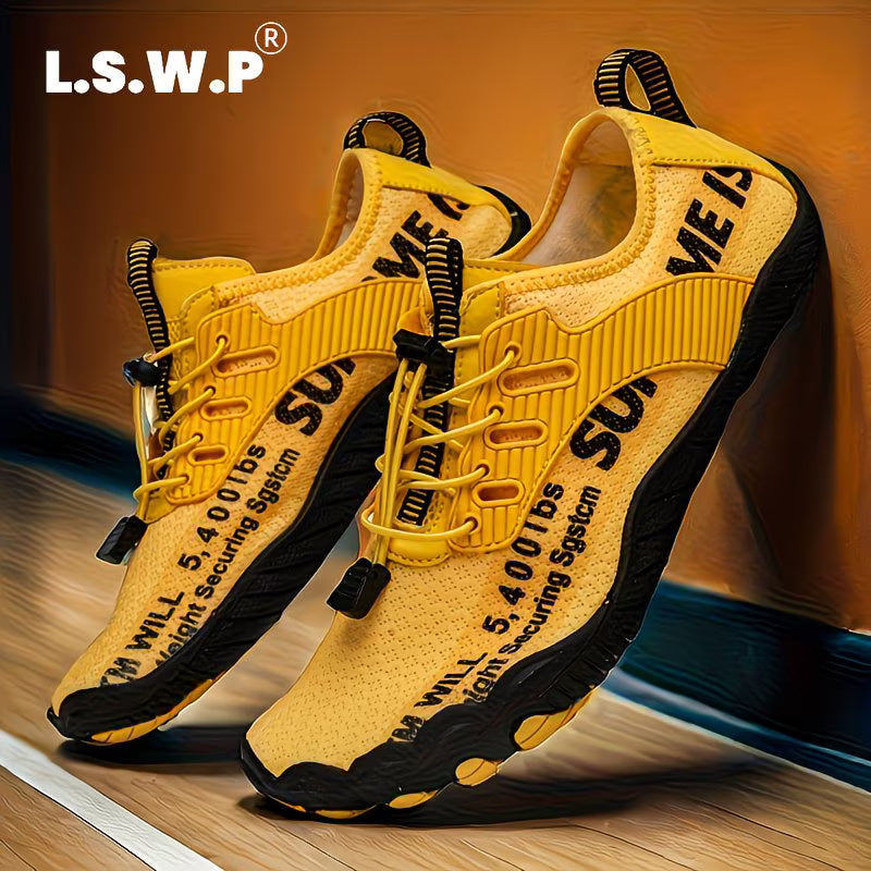 Men's Wading Shoes, Anti-Slip, Breathable Knit Mesh Indoor