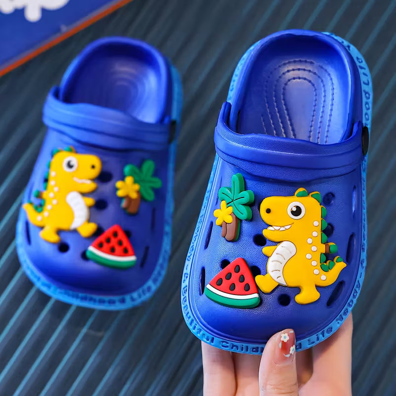 New Kids' Dinosaur Pattern Sandals with EVA Soft Sole