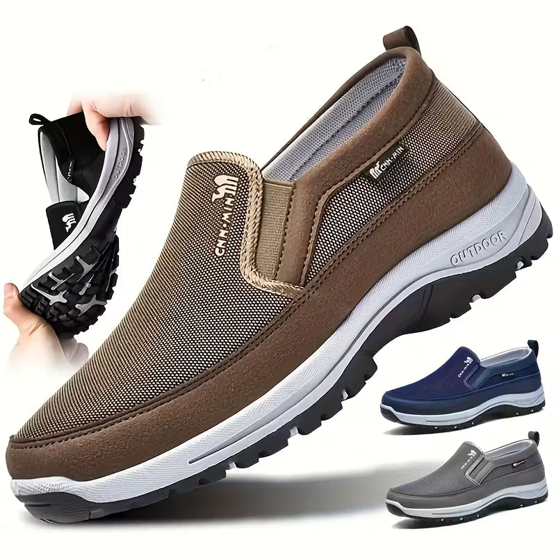 Men'S Comfortable Non-Slip Loafers |Solid Color Breathable