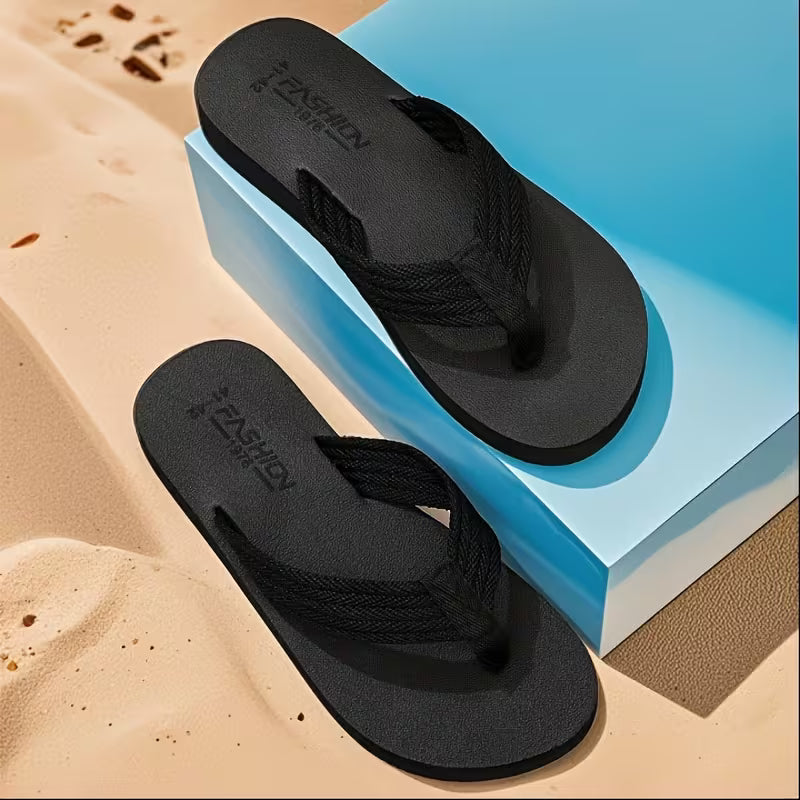 Men's Flip Flops - Comfortable, Non Slip Thick Soled Summer Sandals