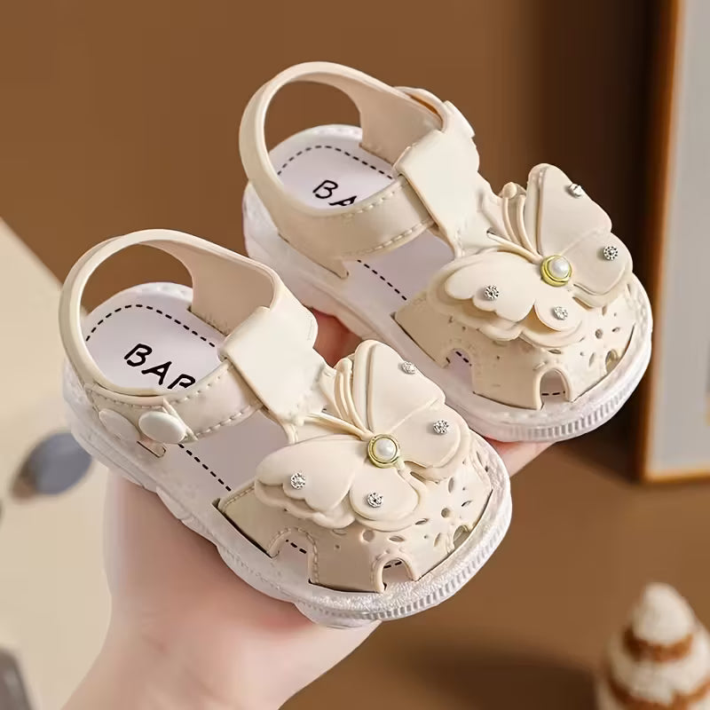 Girls' Sandals, Breathable Infant Toddler Walking Shoes