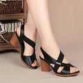 Summer Comfortable Women's Sandals, Mid-Heel
