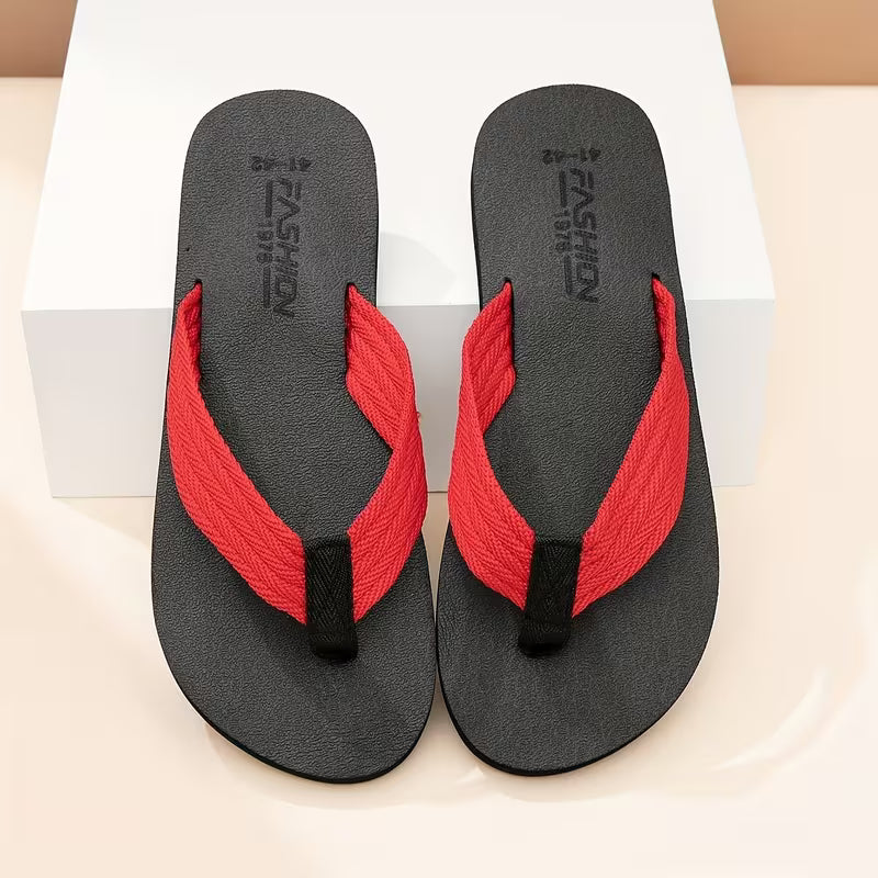 Men's Flip Flops - Comfortable, Non Slip Thick Soled Summer Sandals