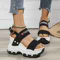 Women's Wedge Heeled Sandals, Platform Open Toe