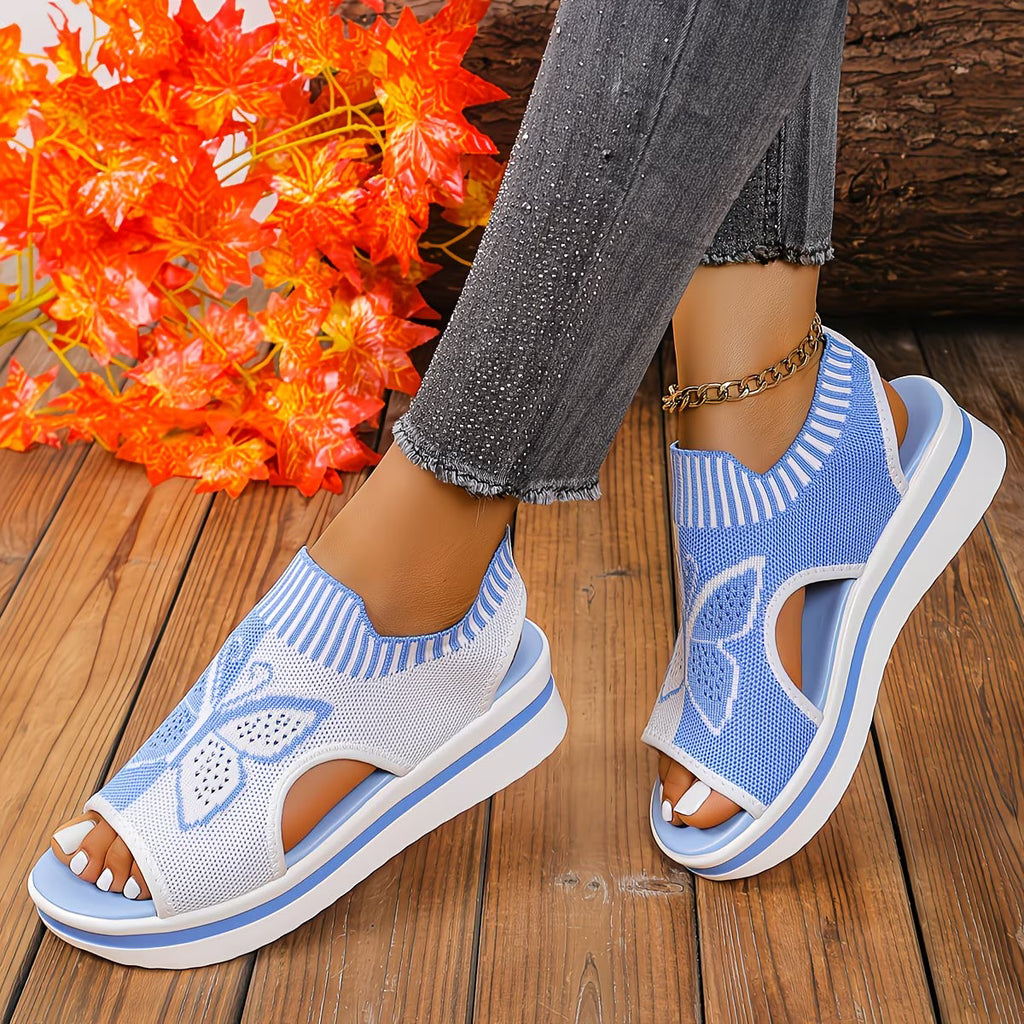 Breathable Knitted Mesh Women'S Casual Sandals