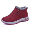 Women's Solid Color Fluffy Boots – Warm &amp; Cozy Winter Ankle Boots