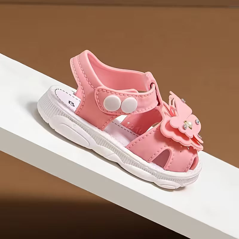 Girls' Sandals, Breathable Infant Toddler Walking Shoes