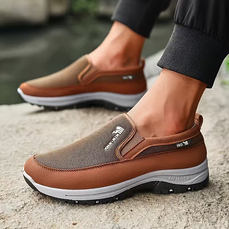 Men'S Comfortable Non-Slip Loafers |Solid Color Breathable