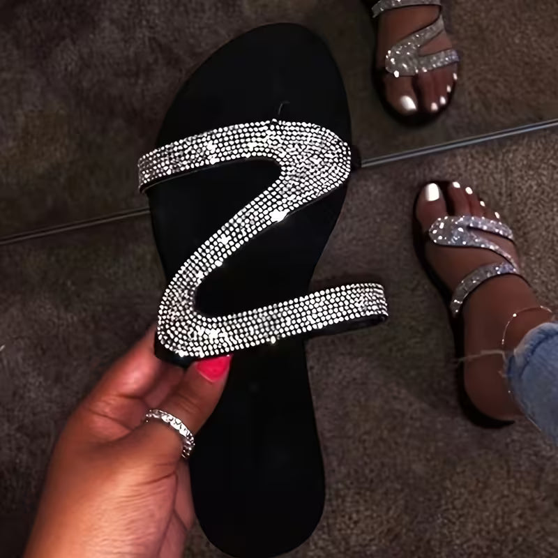 New Pattern Casual Outdoor Flat Sandals, Women Shoes