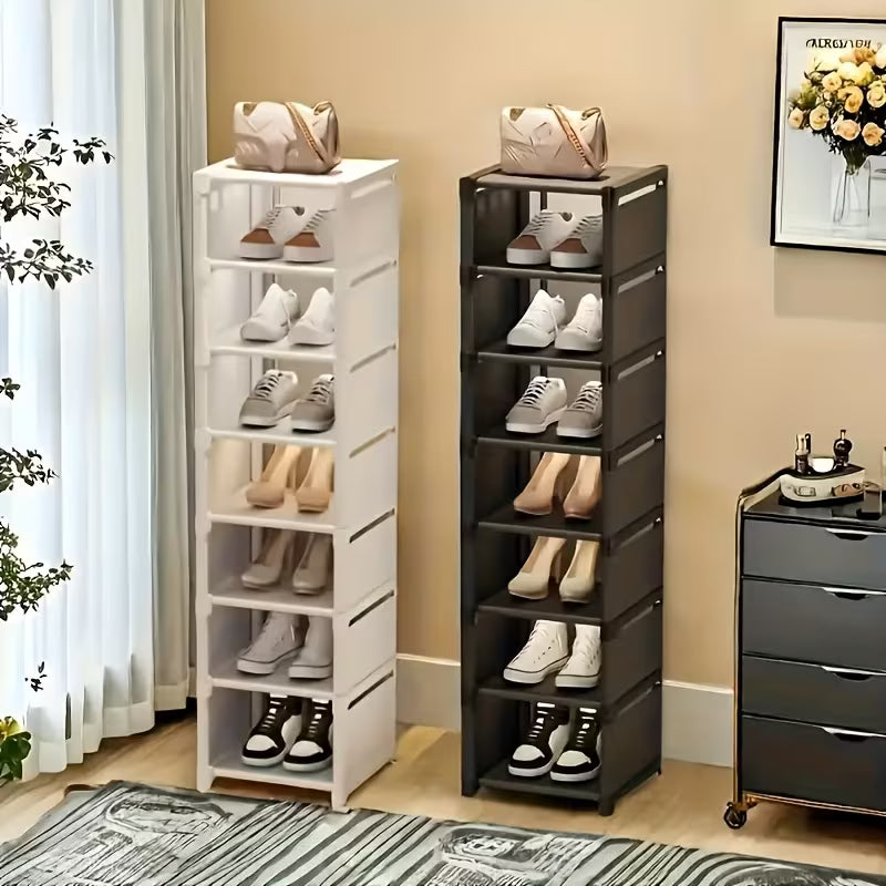 1 pc 4/6/8-Tier Space-Saving Metal Shoe Rack