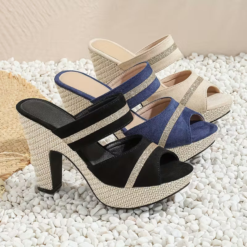 Women'S Casual And Comfortable High-Heeled Sandals