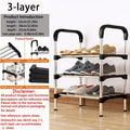 A multi-layer shoe rack, independent shoe rack