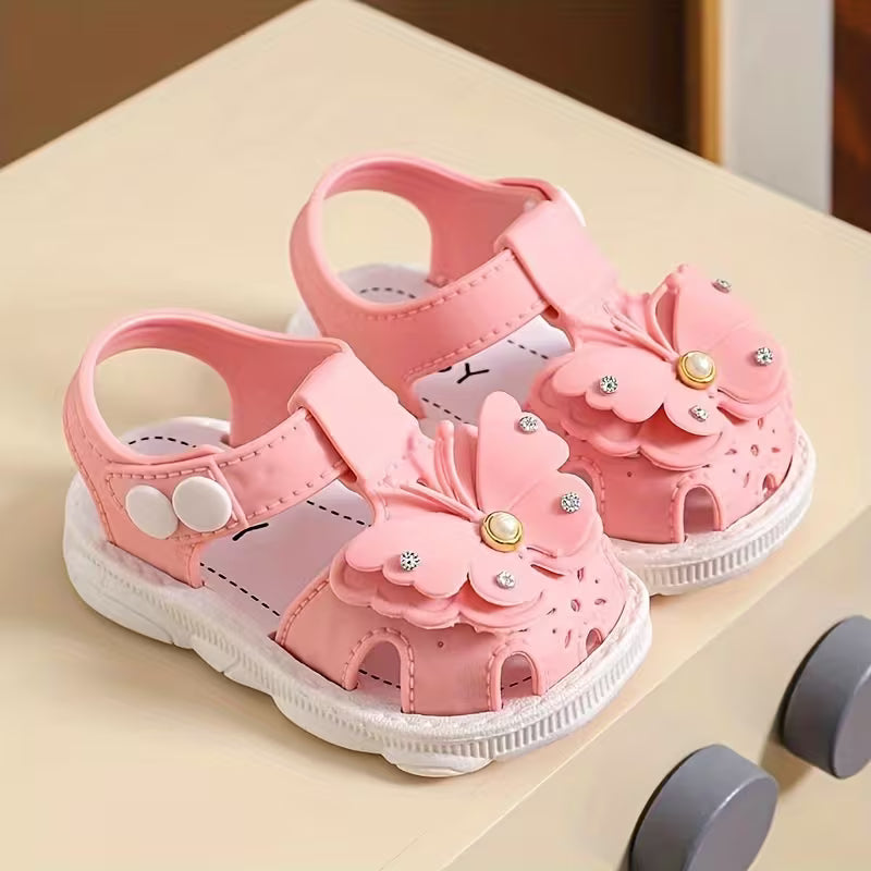 Girls' Sandals, Breathable Infant Toddler Walking Shoes