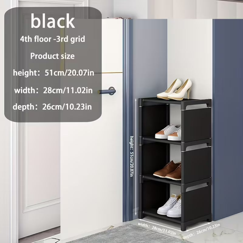 1 pc 4/6/8-Tier Space-Saving Metal Shoe Rack