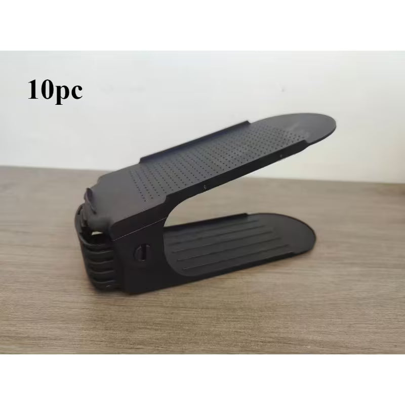 Adjustable Plastic Shoe Rack - High-Quality Space-Saving