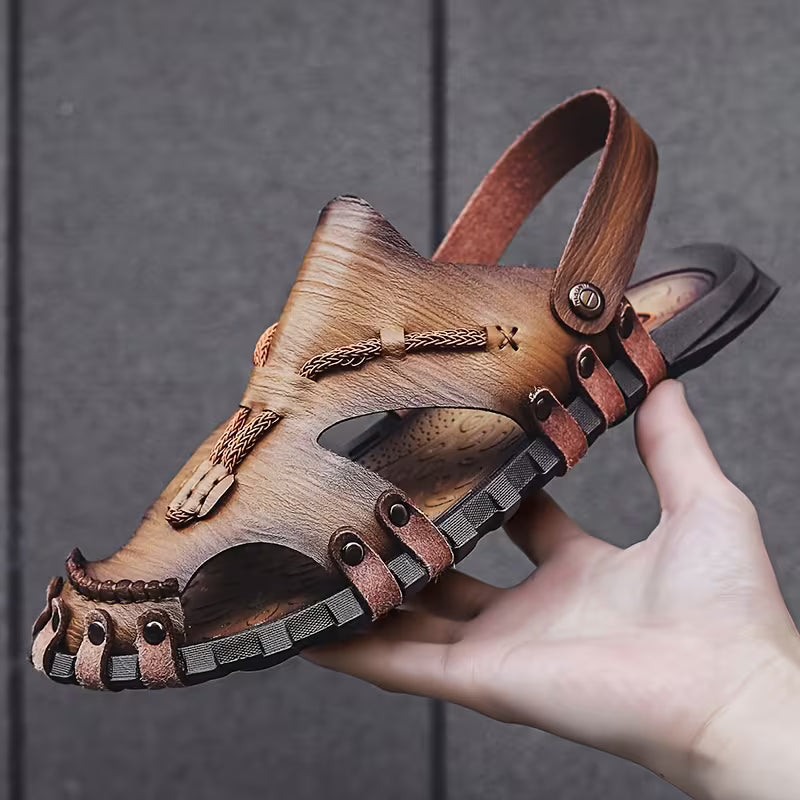 Plus Size Men's Handmade Casual Sandals Slippers