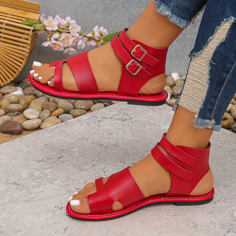 New Women's High-Top Flat Sandals, Women Shoes