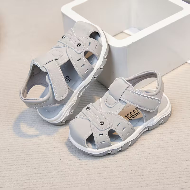 Boys' Summer Sandals with Anti-Kick Toe Cap