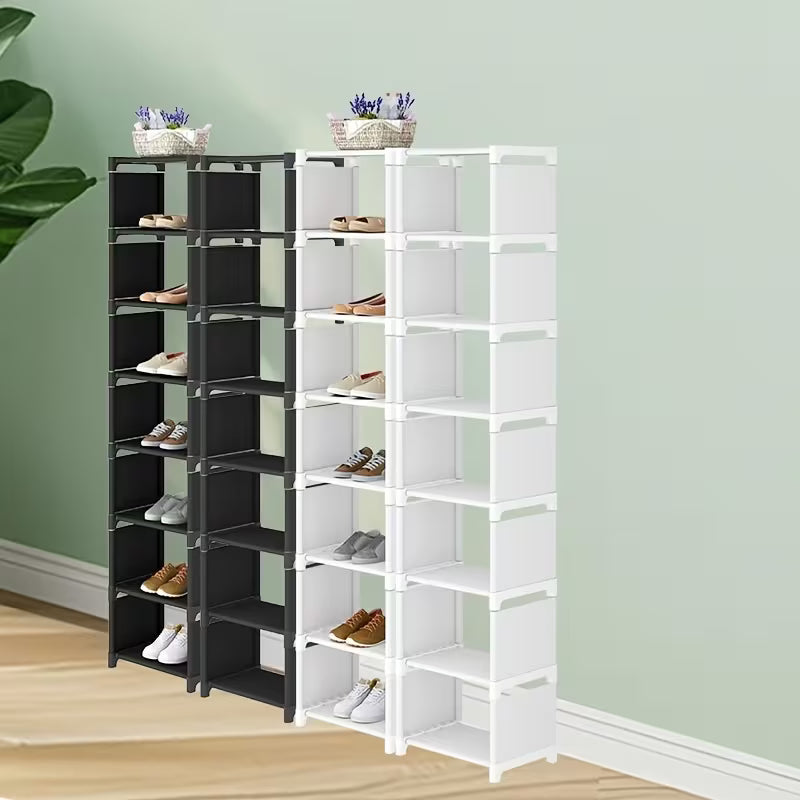 1 pc 4/6/8-Tier Space-Saving Metal Shoe Rack