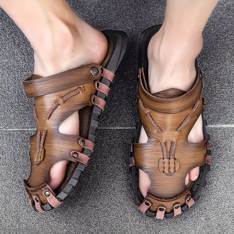 Plus Size Men's Handmade Casual Sandals Slippers