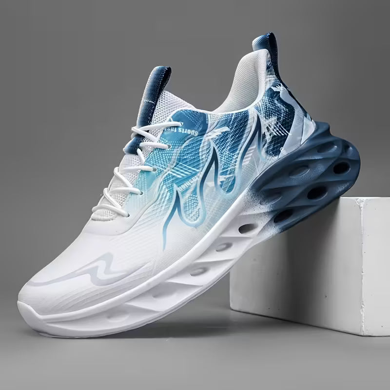 Men's Casual Sneakers, Flame Fashion Shoes,