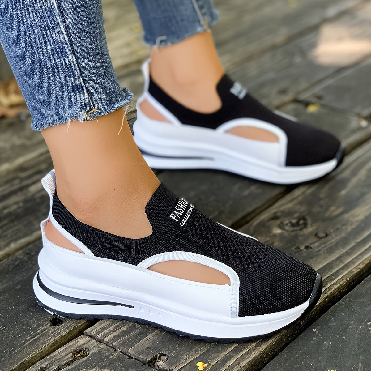 Platform Wedge Athletic Sandals Women New Summer Hollow