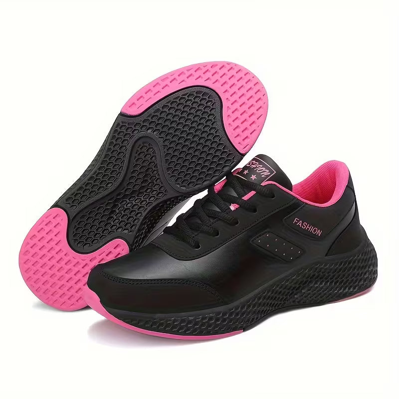 Fashionable Trendy Women's Black Athletic Running Shoes
