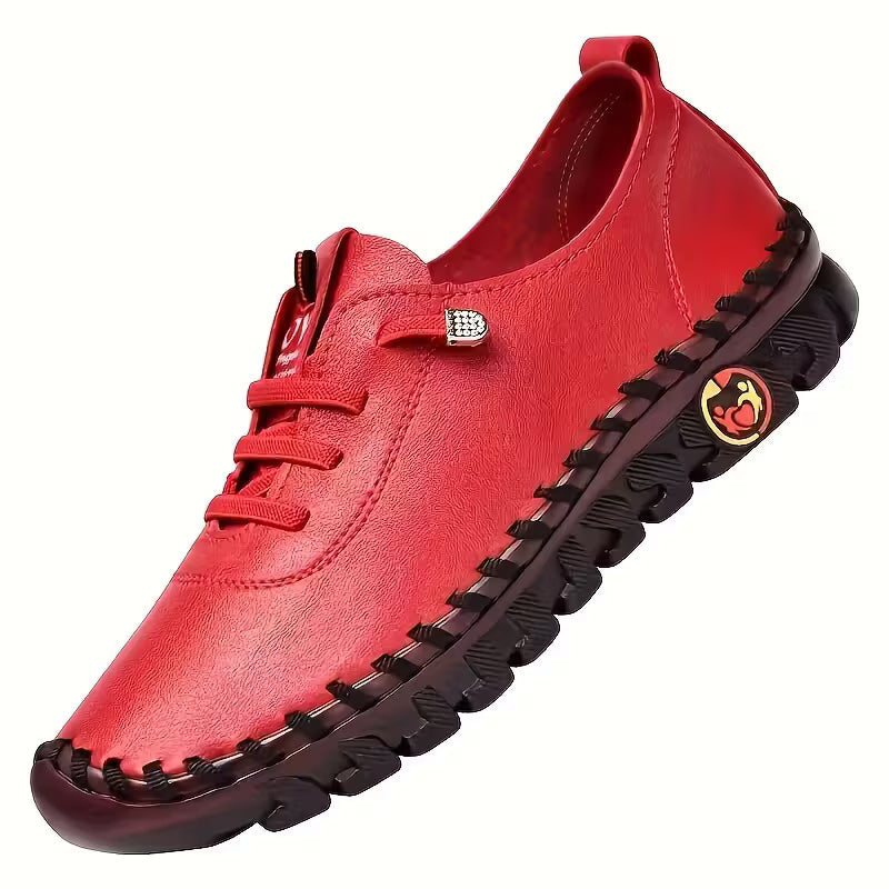 Casual Women Shoes Platform Loafers Lace Up Flats