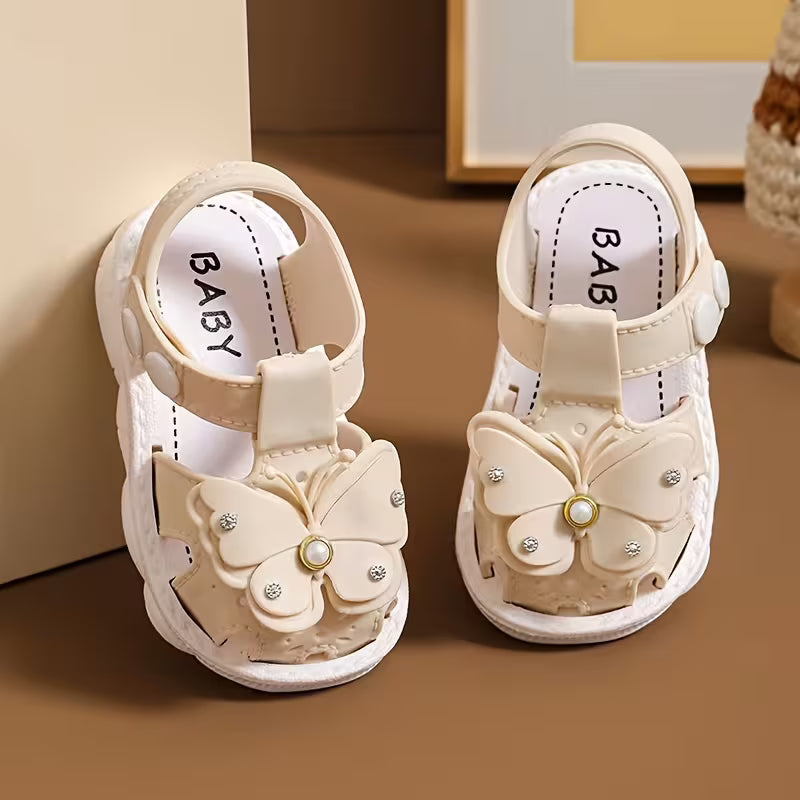 Girls' Sandals, Breathable Infant Toddler Walking Shoes