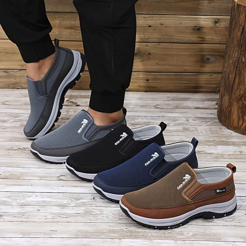 Men'S Comfortable Non-Slip Loafers |Solid Color Breathable