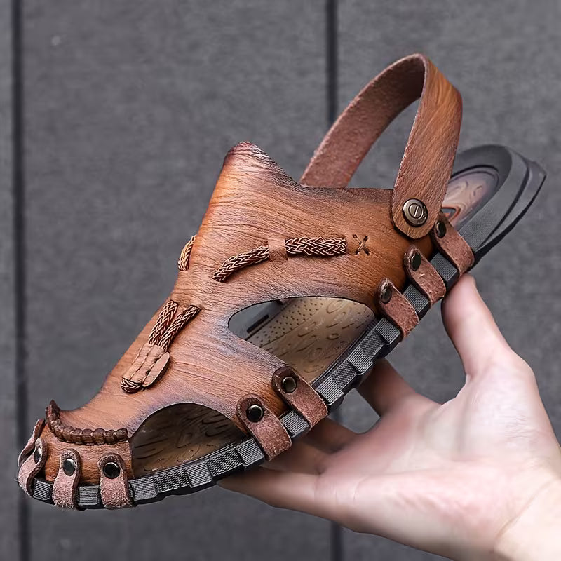 Plus Size Men's Handmade Casual Sandals Slippers