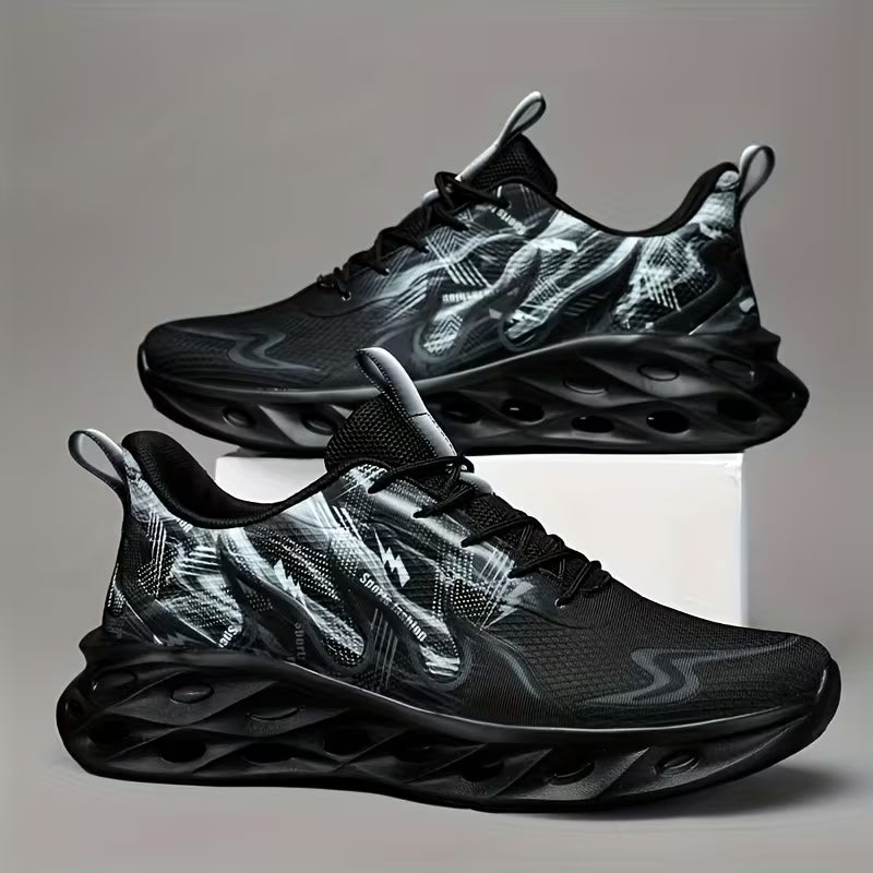Men's Casual Sneakers, Flame Fashion Shoes,