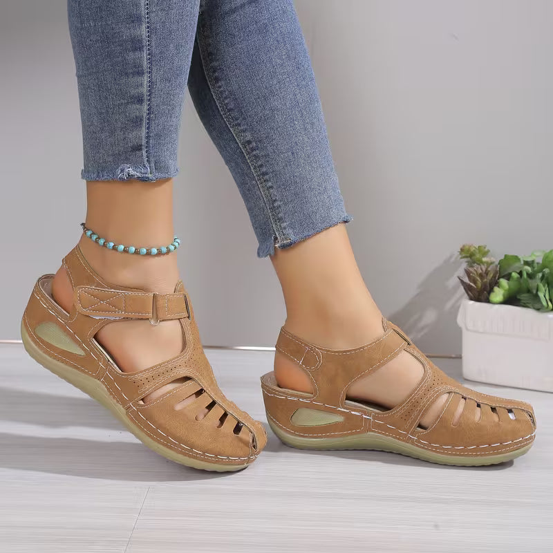 Women's Platform Sandals, Closed Toe Round Toe