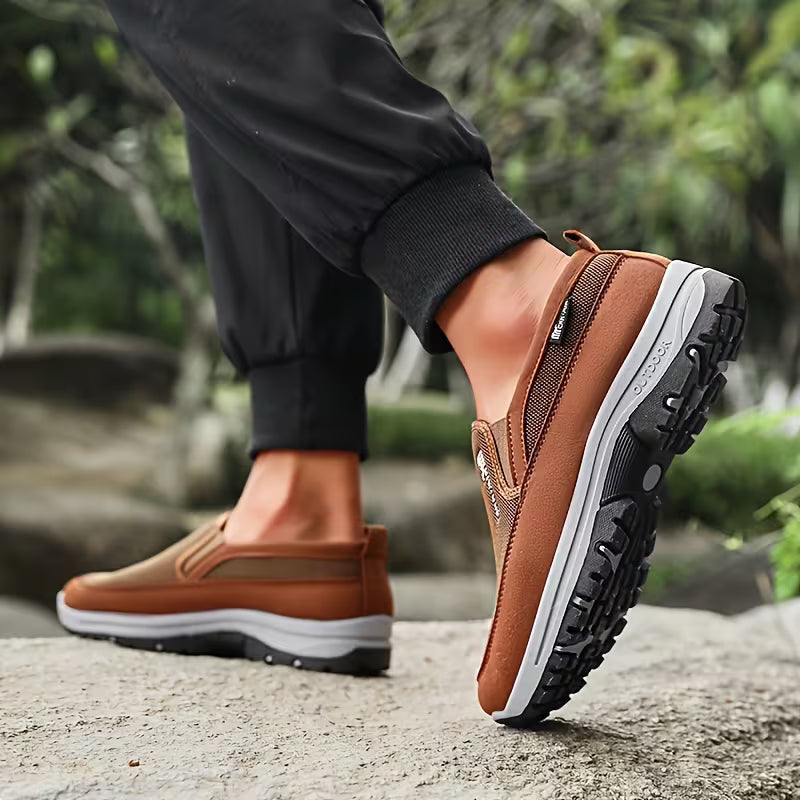 Men'S Comfortable Non-Slip Loafers |Solid Color Breathable